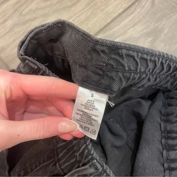 Aeropostale Pull-On Denim Shorty Shorts Black - Picture 6 of 6